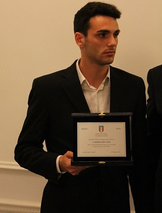 Premio Nastri al miglior arbitro CRA a Carmine De Vito - Cena sezionale 12/06/2013
